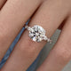DN7253 Engagement Ring 3 carat, 18K gold