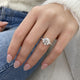 DN7253 Engagement Ring 3 carat, 18K gold