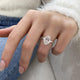 DN7256 Engagement Ring 3.50 carat, 18K gold