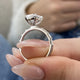 DN7257 Engagement Ring 2.40 carat, 18K gold