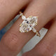 DN7260 Engagement Ring 3 carat, 18K gold