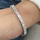 Diamond Tennis Bracelet 11.55 Carat White Gold 14K
