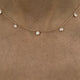 Diamond Chain Necklace 0.99 Carat Rose Gold 14K
