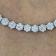 Diamond Tennis Necklace 6.78 Carat White Gold 14K