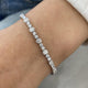 Diamond Tennis Bracelet 4.54 Carat White Gold 14K