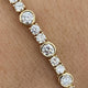 Diamond Tennis Bracelet 4.54 Carat Yellow Gold 14K
