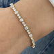 Diamond Tennis Bracelet 4.54 Carat Yellow Gold 14K