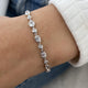 Diamond Tennis Bracelet 3.43 Carat White Gold 14K