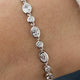 Diamond Tennis Bracelet 3.43 Carat White Gold 14K