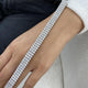 Diamond Tennis Bracelet 14.08 Carat White Gold 14K