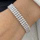 Diamond Tennis Bracelet 14.08 Carat White Gold 14K