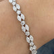 Diamond Tennis Bracelet 7.45 Carat White Gold 14K