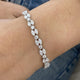 Diamond Tennis Bracelet 7.45 Carat White Gold 14K