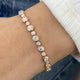 Diamond Tennis Bracelet 4.81 Carat Rose Gold 14K
