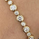 Diamond Tennis Bracelet 4.73 Carat Yellow Gold 14K