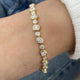 Diamond Tennis Bracelet 4.73 Carat Yellow Gold 14K