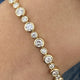 Diamond Tennis Bracelet 4.73 Carat Yellow Gold 14K