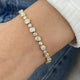 Diamond Tennis Bracelet 4.73 Carat Yellow Gold 14K