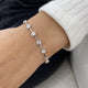 Diamond Chain Bracelet 3.03 Carat White Gold 14K