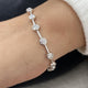 Diamond Chain Bracelet 3.03 Carat White Gold 14K