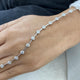 Diamond Chain Bracelet 3.03 Carat White Gold 14K