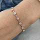 Diamond Chain Bracelet 3.03 Carat Rose Gold 14K