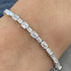 Diamond Tennis Bracelet 6.50 Carat White Gold 14K