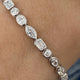 Diamond Tennis Bracelet 6.60 Carat White Gold 14K