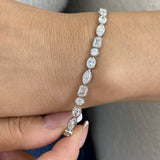 Diamond Tennis Bracelet 6.5 ct White Gold