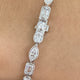 Diamond Tennis Bracelet 6.5 ct White Gold