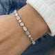 Diamond Tennis Bracelet 6.60 Carat White Gold 14K