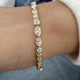 Diamond Tennis Bracelet 6.51 Carat Yellow Gold 14K