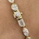 Diamond Tennis Bracelet 6.51 Carat Yellow Gold 14K