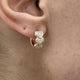 Diamond Huggie Earrings 0.50 Carat Yellow Gold 14K
