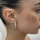 Diamond Hoop Earrings 1.40 Carat White Gold 14K