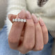 Diamond 5 Stone Ring 1.02 Carat White Gold 14K