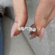 Diamond 5 Stone Ring 1.02 Carat White Gold 14K