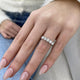 Diamond 5 Stone Ring 1.02 Carat White Gold 14K