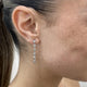 Diamond Drop Earrings 1.39 Carat White Gold 14K