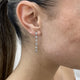 Diamond Drop Earrings 1.39 Carat White Gold 14K