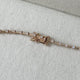 Diamond Tennis Necklace 5.53 Carat Rose Gold 14K