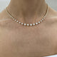 Diamond Tennis Necklace 5.52 Carat Yellow Gold 14K