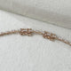 Diamond Tennis Necklace 6.70 Carat Rose Gold 14K