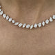 Diamond Chain Necklace 20.2 ct White Gold