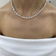 Diamond Chain Necklace 20.2 ct White Gold