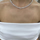 Diamond Chain Necklace 20.2 ct White Gold