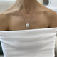 Diamond Pendant Necklace 6.86 Carat White Gold 14K
