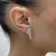 Diamond Dangle Earrings 0.94 Carat White Gold 14K