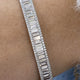 Diamond Bangle Bracelet 4.98 Carat White Gold 14K