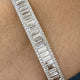 Diamond Bangle Bracelet 4.98 Carat White Gold 14K
